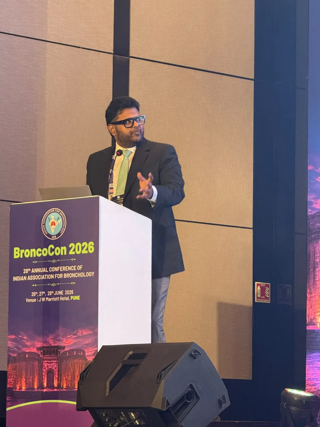 Dr. Koushik speaking at BroncoCon 2026.