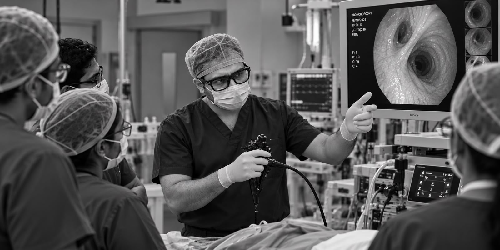 Dr. Koushik presenting and teaching medical colleagues