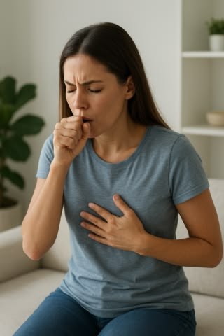 Illustrative image for persistent cough and breathlessness